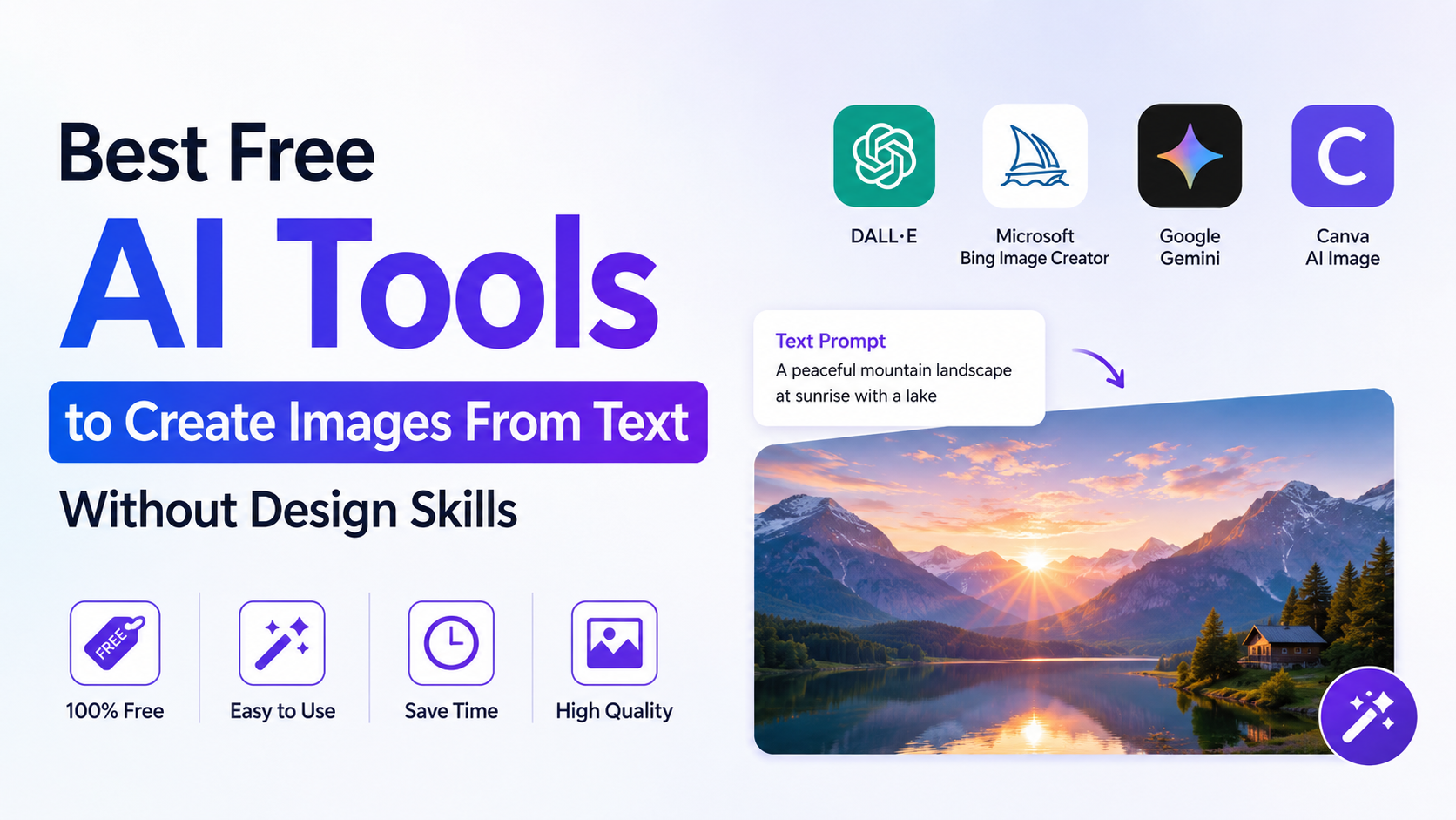 Best Free AI Tools to Create Images From Text Without Design Skills