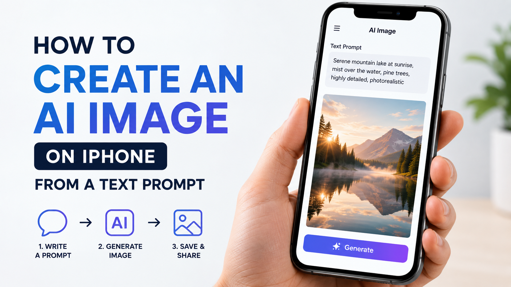 How to Create an AI Image on iPhone From a Text Prompt