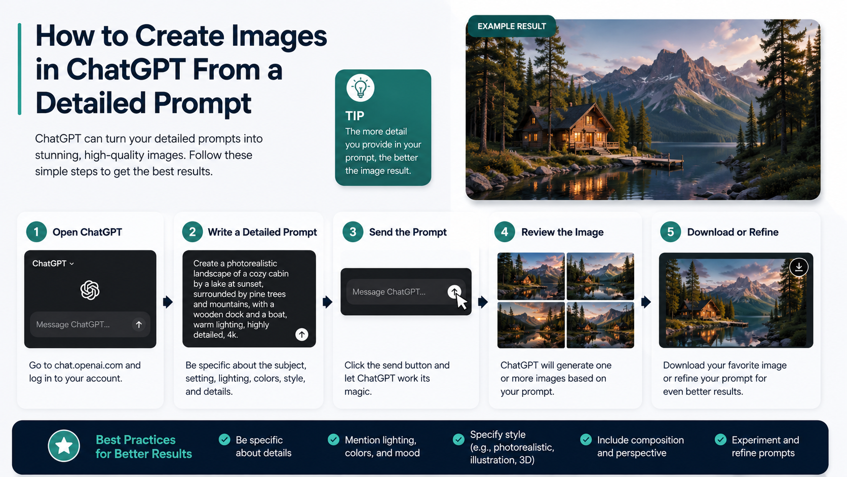 How to Create Images in ChatGPT From a Detailed Prompt