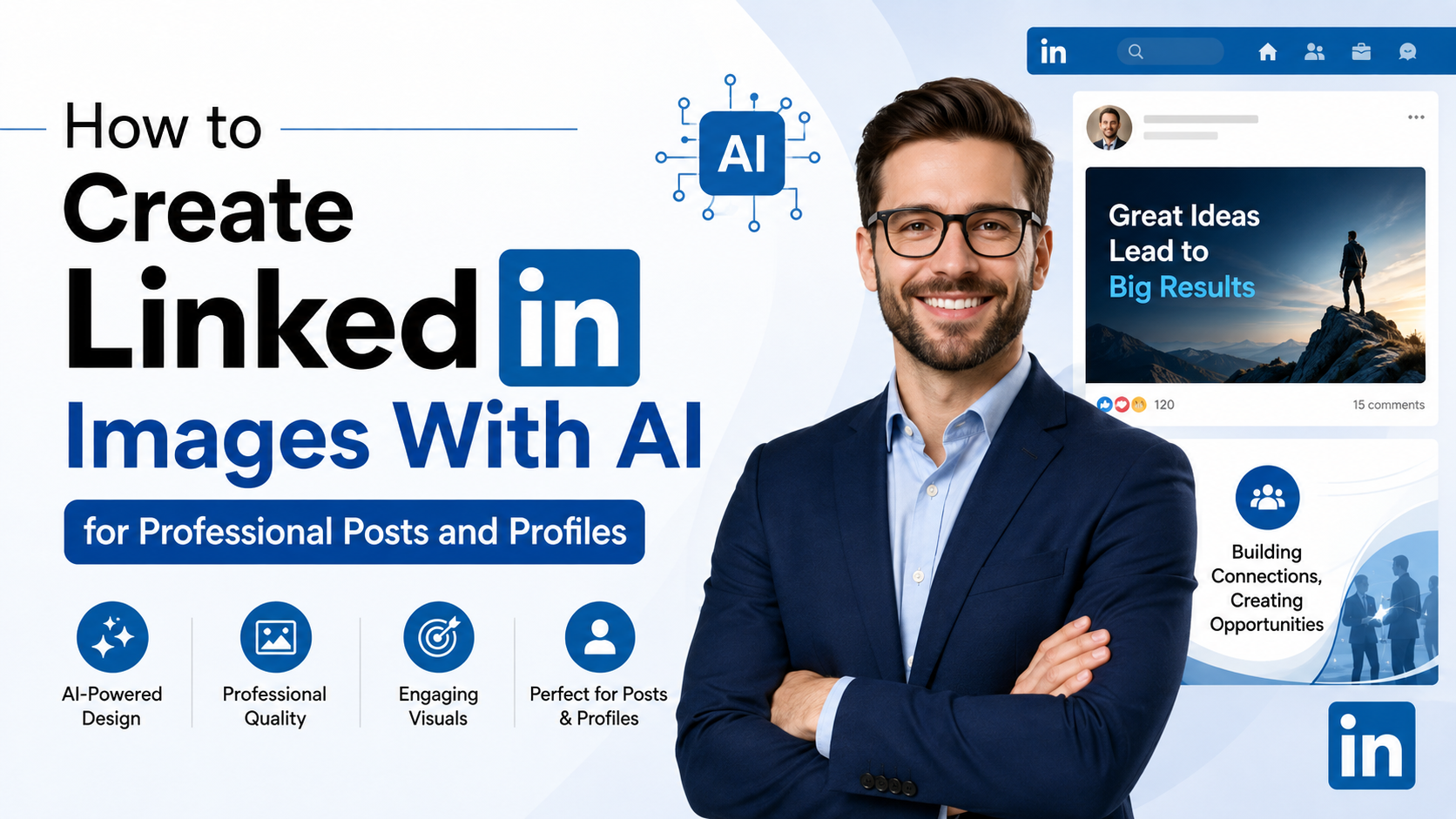How to Create LinkedIn Images With AI for Professional Posts and Profiles