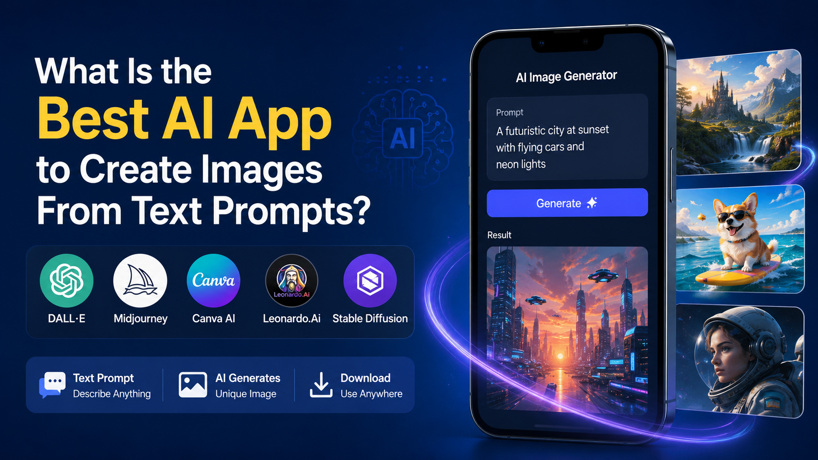What Is the Best AI App to Create Images From Text Prompts?