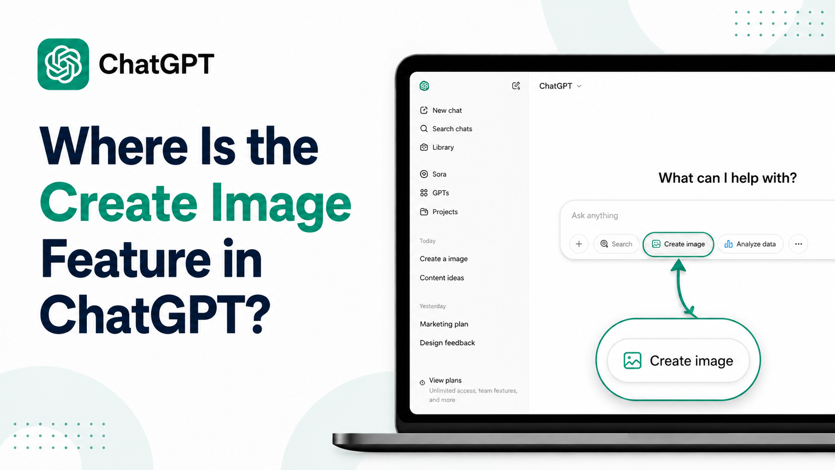 Where Is the Create Image Feature in ChatGPT?